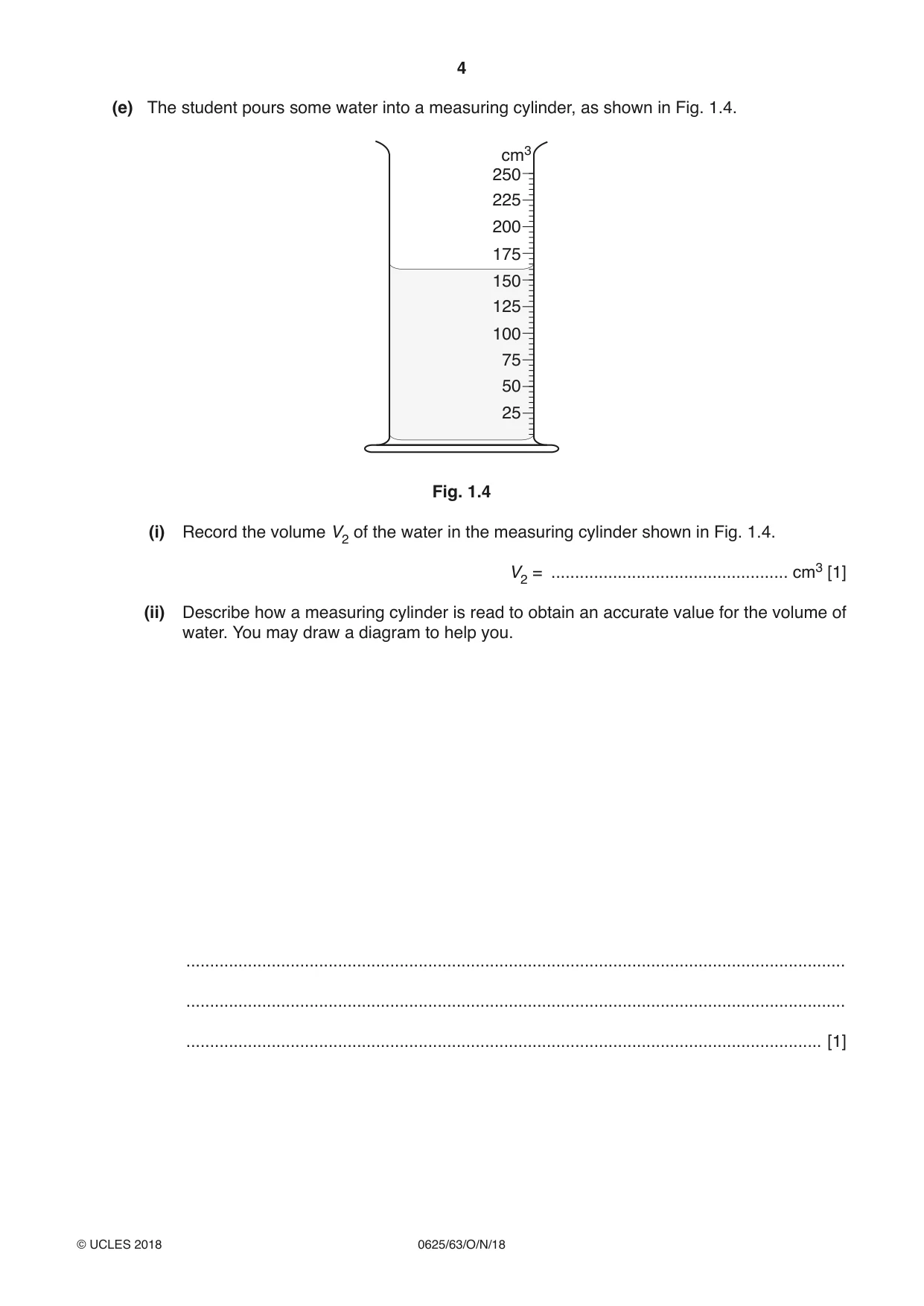 Cambridge IGCSE Physics 0625 2018 Oct/Nov Paper 6 · Variant 3 question paper, page 4 of 16