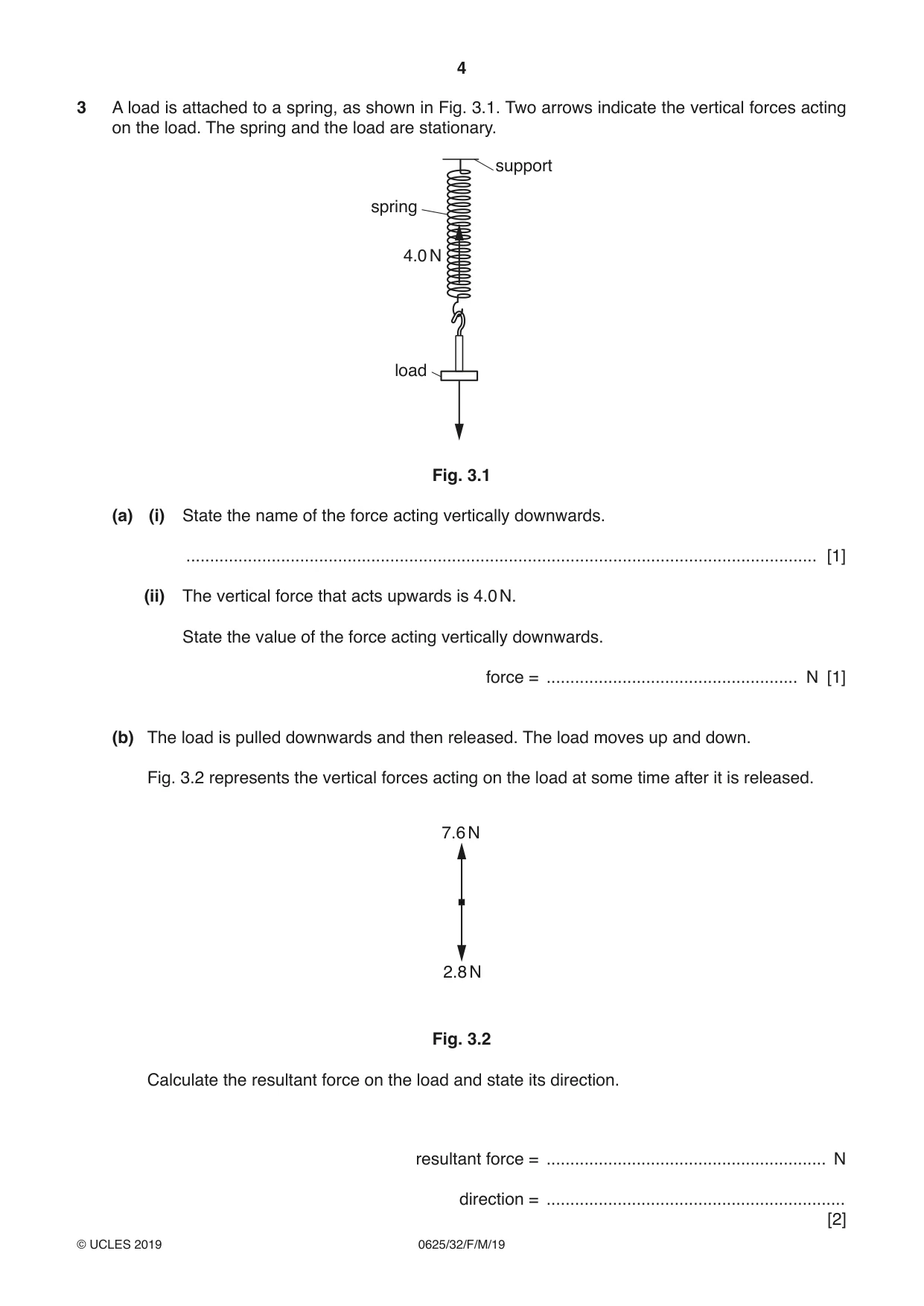 Cambridge IGCSE Physics 0625 2019 Feb/March Paper 3 · Variant 2 question paper, page 5 of 17