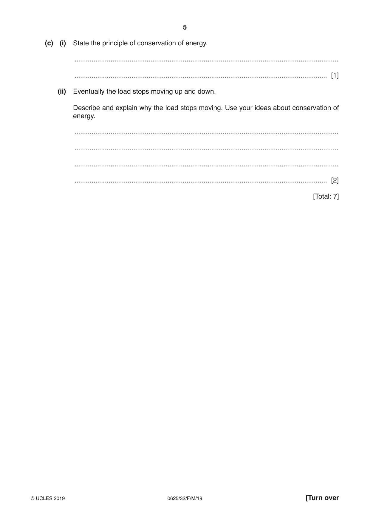 Cambridge IGCSE Physics 0625 2019 Feb/March Paper 3 · Variant 2 question paper, page 6 of 17
