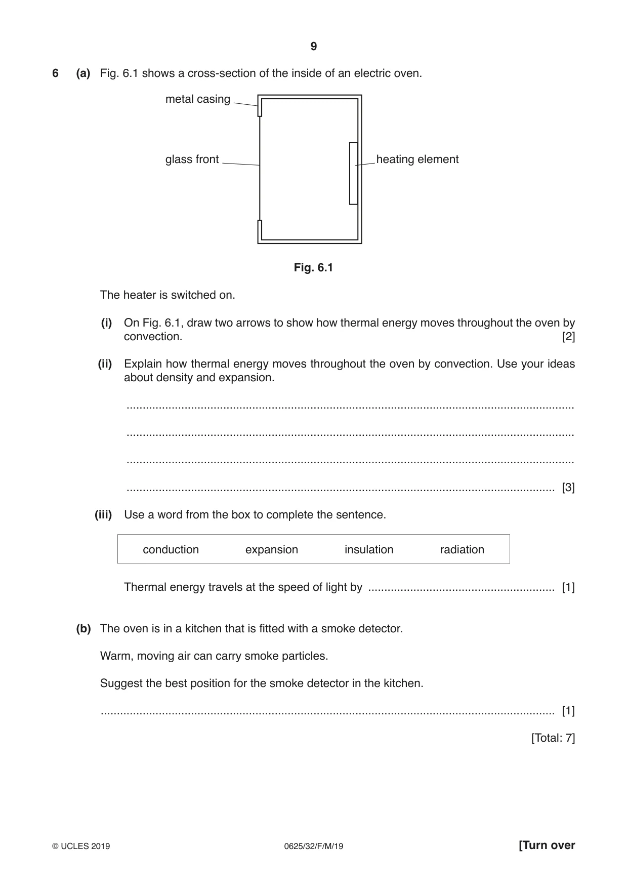 Cambridge IGCSE Physics 0625 2019 Feb/March Paper 3 · Variant 2 question paper, page 10 of 17