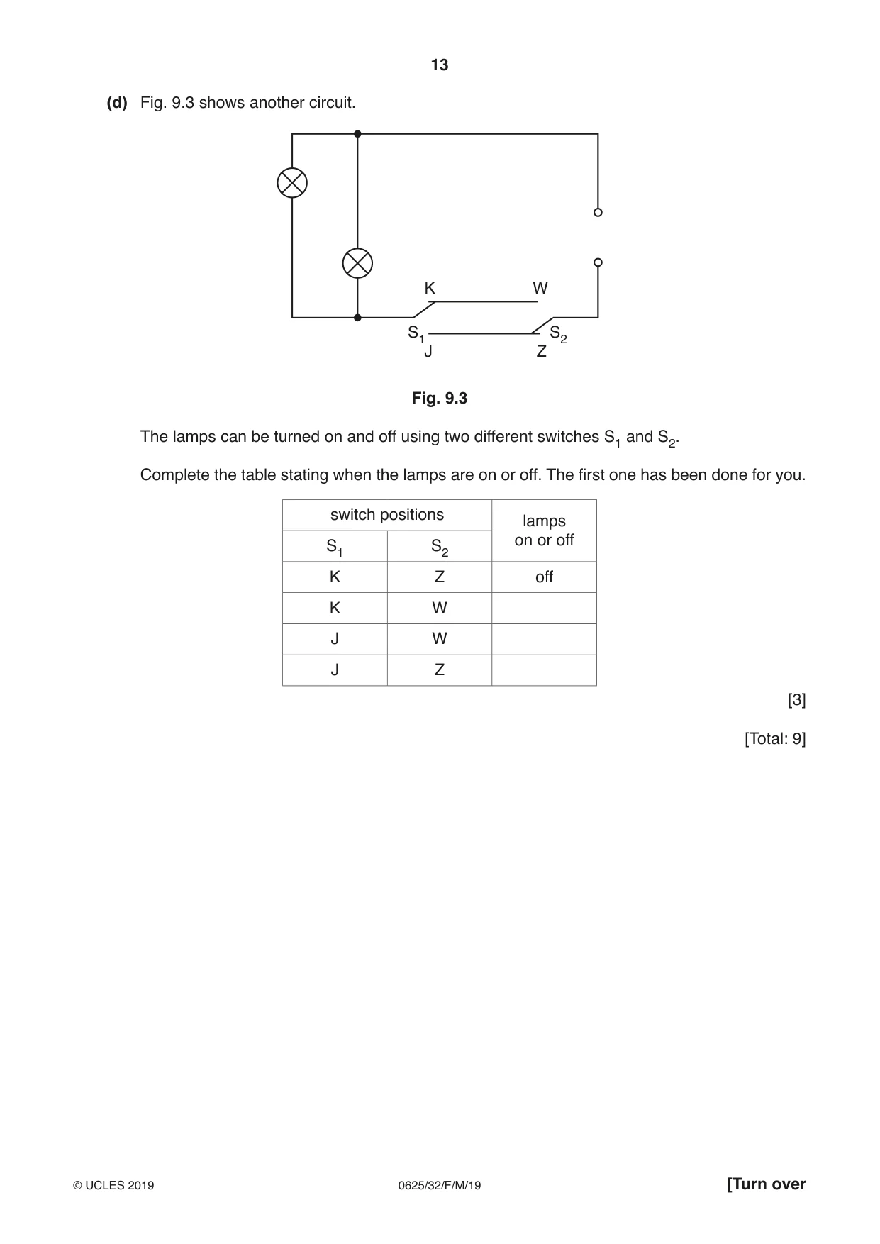 Cambridge IGCSE Physics 0625 2019 Feb/March Paper 3 · Variant 2 question paper, page 14 of 17