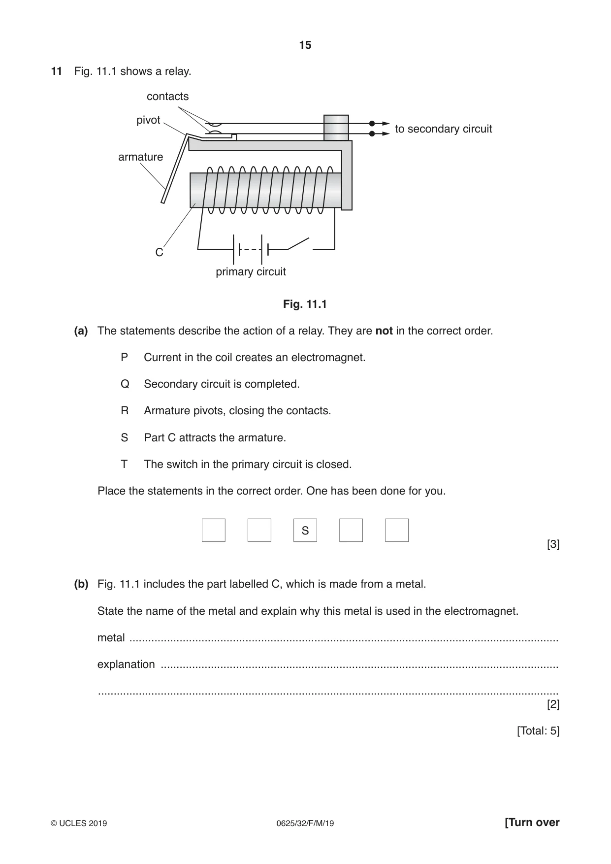 Cambridge IGCSE Physics 0625 2019 Feb/March Paper 3 · Variant 2 question paper, page 16 of 17