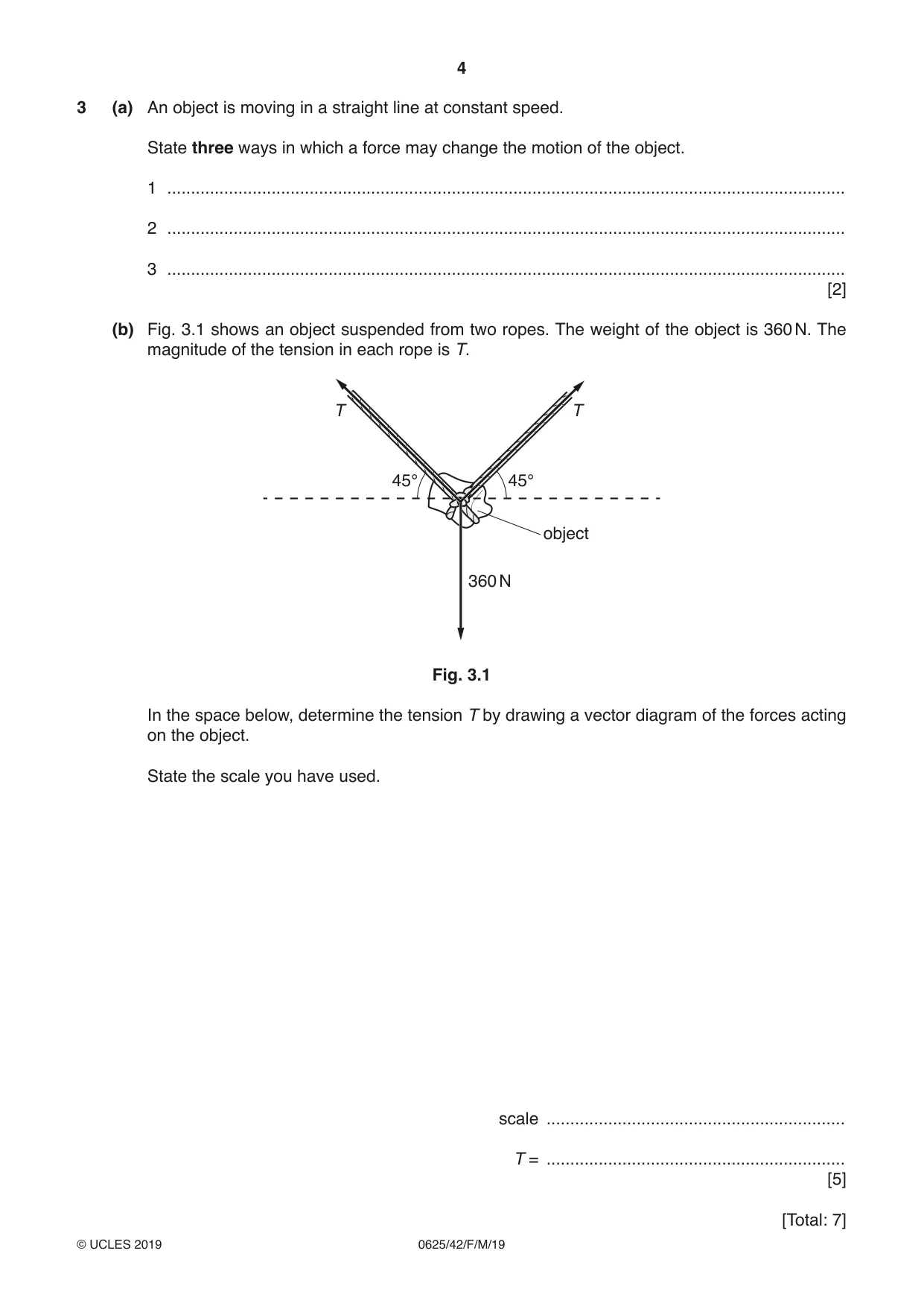 Cambridge IGCSE Physics 0625 2019 Feb/March Paper 4 · Variant 2 question paper, page 4 of 16