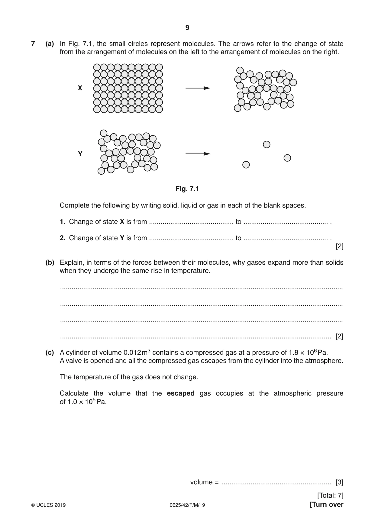Cambridge IGCSE Physics 0625 2019 Feb/March Paper 4 · Variant 2 question paper, page 9 of 16