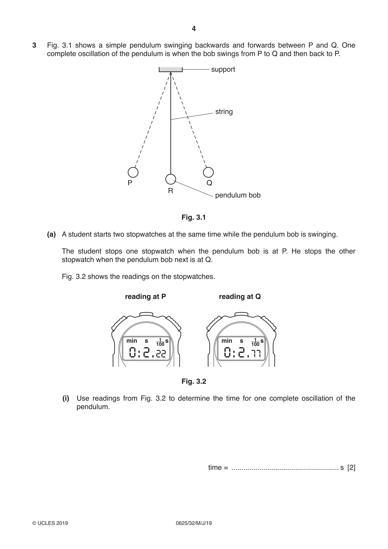 Cambridge IGCSE Physics 0625 2019 May/June Paper 3 · Variant 2 question paper, page 4 of 16