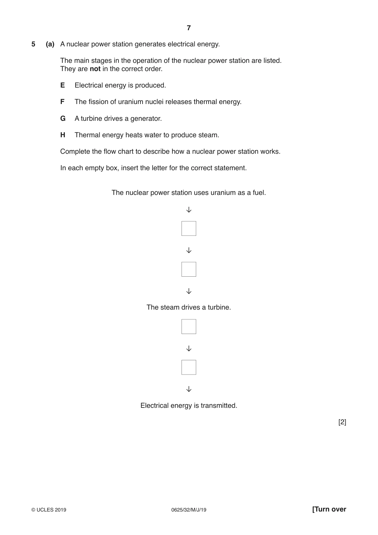 Cambridge IGCSE Physics 0625 2019 May/June Paper 3 · Variant 2 question paper, page 7 of 16