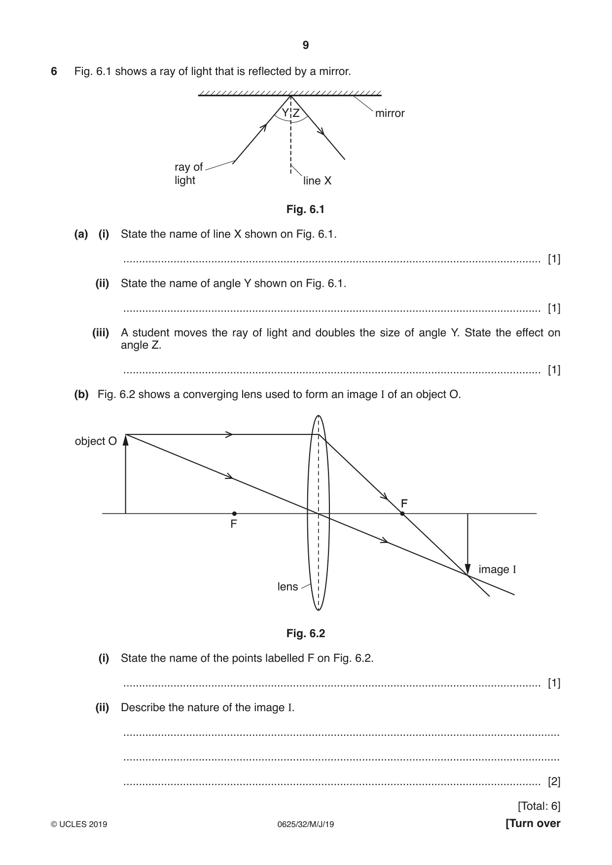 Cambridge IGCSE Physics 0625 2019 May/June Paper 3 · Variant 2 question paper, page 9 of 16