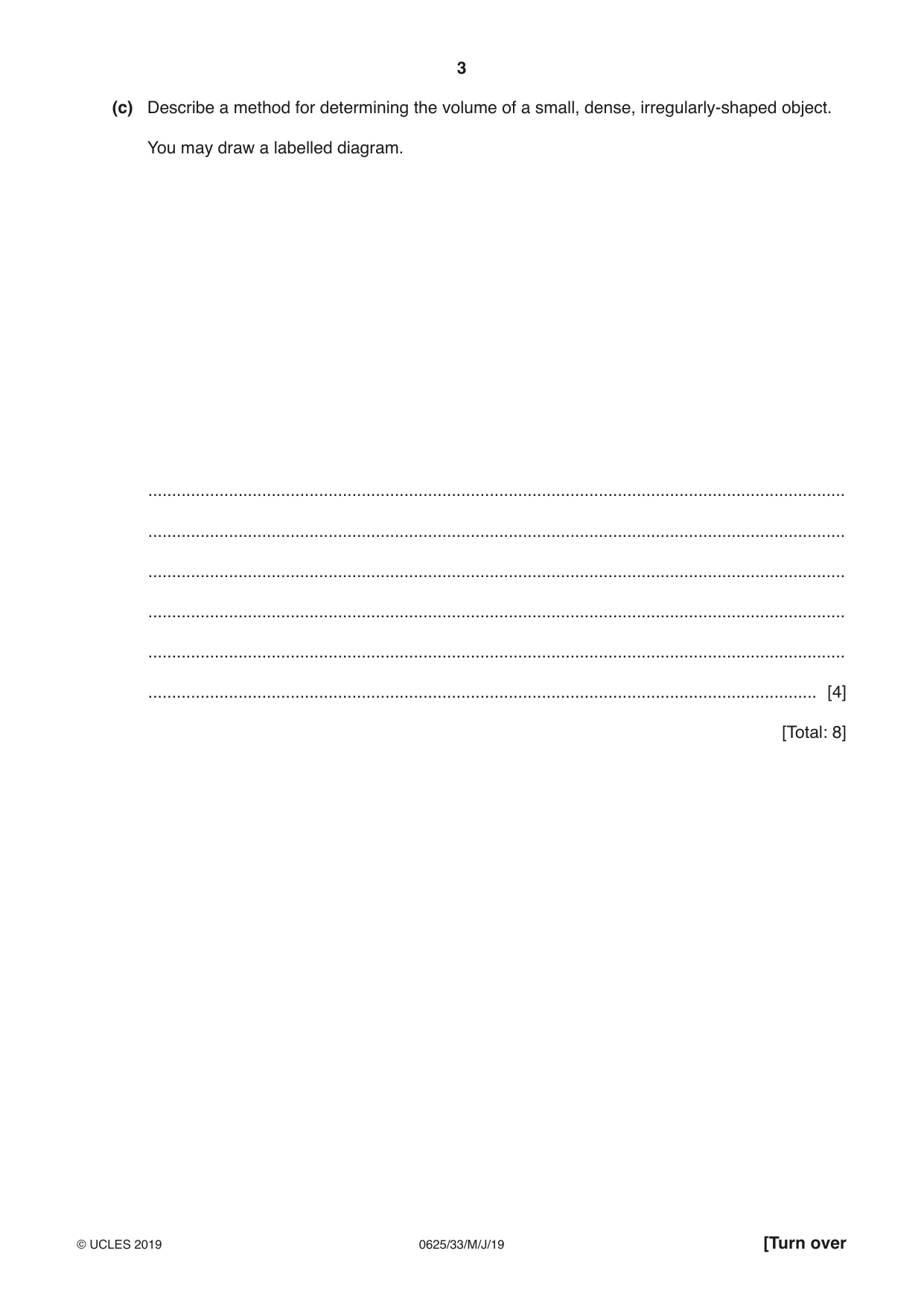 Cambridge IGCSE Physics 0625 2019 May/June Paper 3 · Variant 3 question paper, page 3 of 16