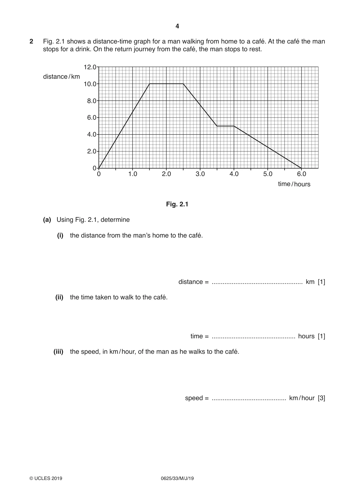 Cambridge IGCSE Physics 0625 2019 May/June Paper 3 · Variant 3 question paper, page 4 of 16