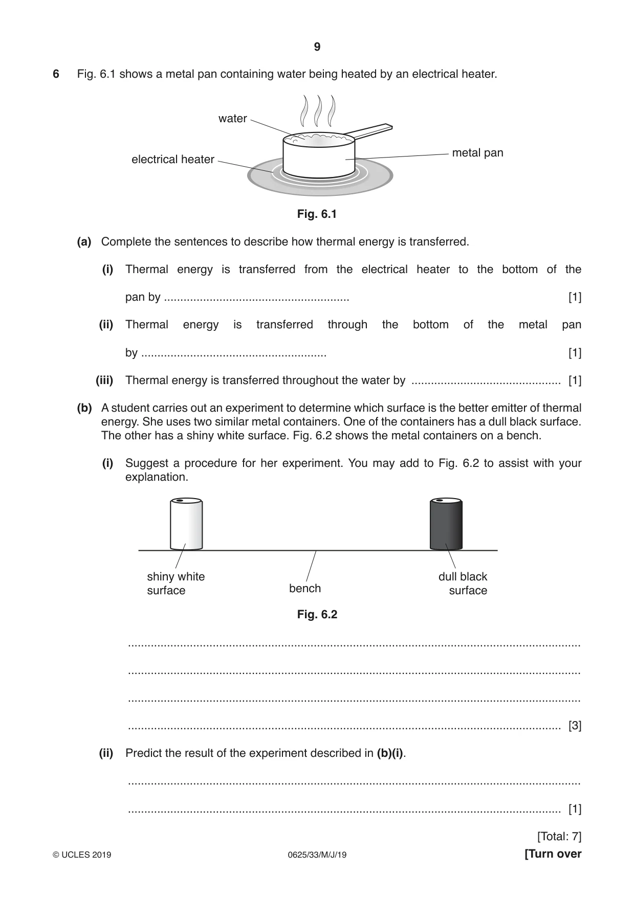 Cambridge IGCSE Physics 0625 2019 May/June Paper 3 · Variant 3 question paper, page 9 of 16