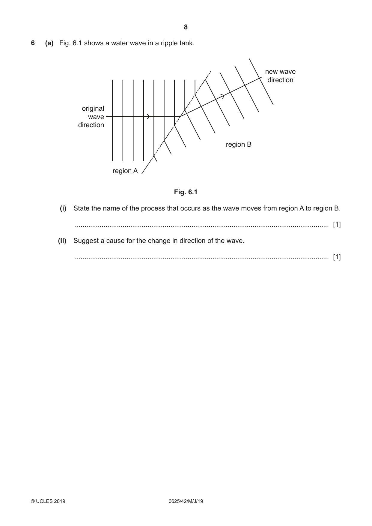 Cambridge IGCSE Physics 0625 2019 May/June Paper 4 · Variant 2 question paper, page 8 of 16