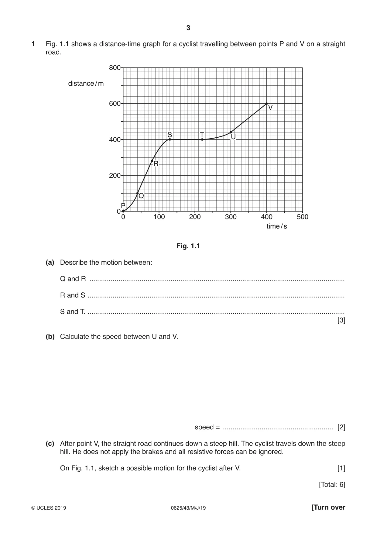 Cambridge IGCSE Physics 0625 2019 May/June Paper 4 · Variant 3 question paper, page 3 of 20