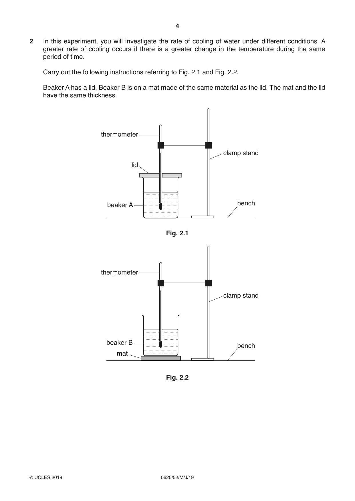 Cambridge IGCSE Physics 0625 2019 May/June Paper 5 · Variant 2 question paper, page 4 of 12