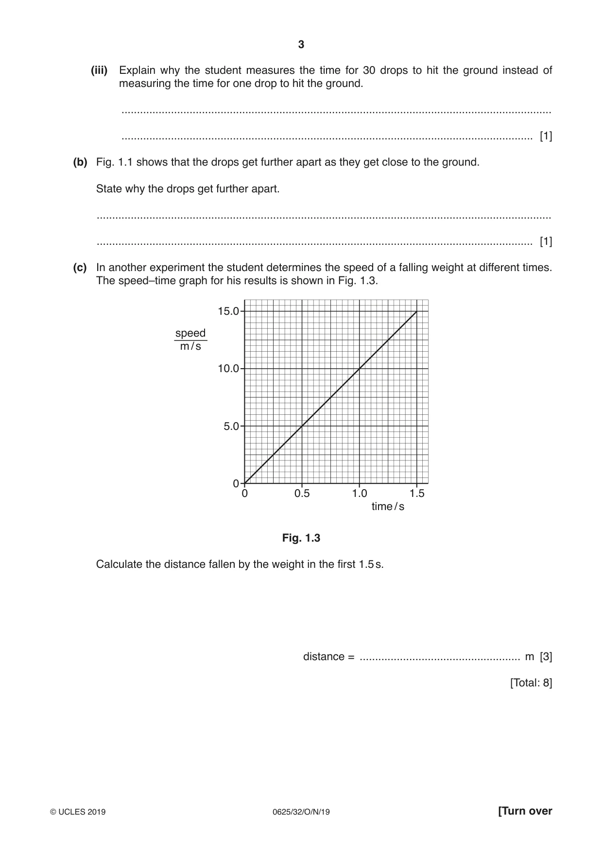 Cambridge IGCSE Physics 0625 2019 Oct/Nov Paper 3 · Variant 2 question paper, page 3 of 20