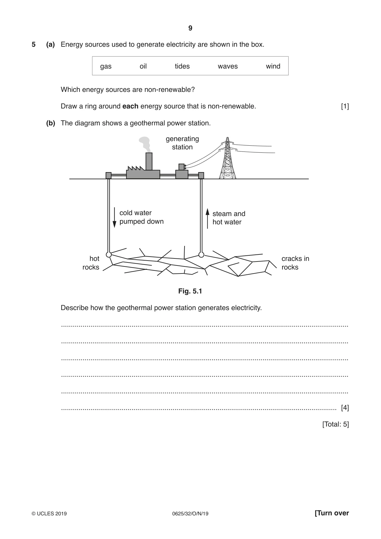 Cambridge IGCSE Physics 0625 2019 Oct/Nov Paper 3 · Variant 2 question paper, page 9 of 20