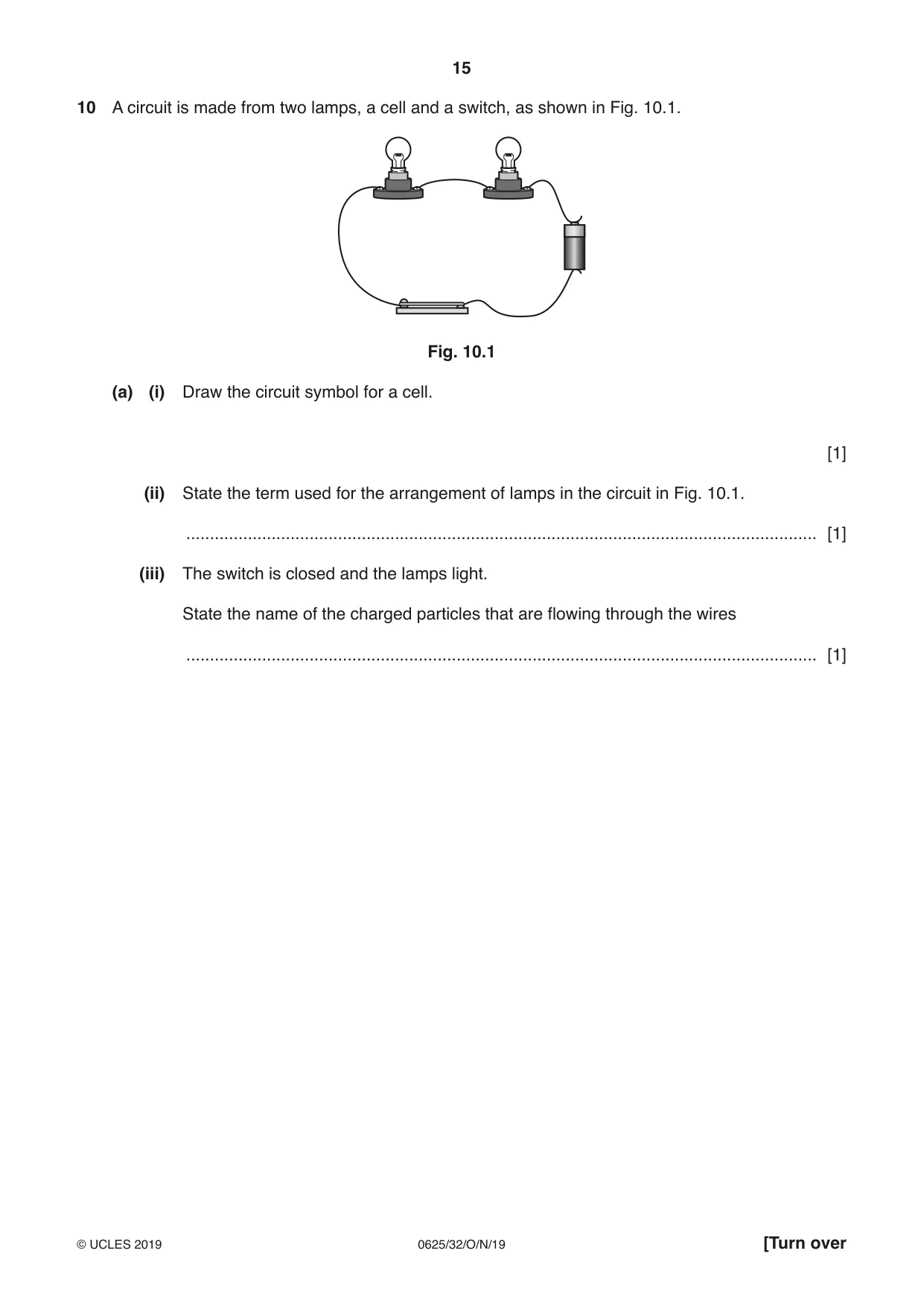 Cambridge IGCSE Physics 0625 2019 Oct/Nov Paper 3 · Variant 2 question paper, page 15 of 20