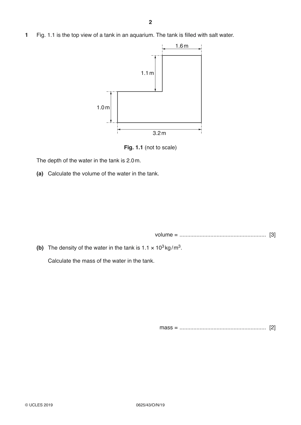Cambridge IGCSE Physics 0625 2019 Oct/Nov Paper 4 · Variant 3 question paper, page 2 of 16