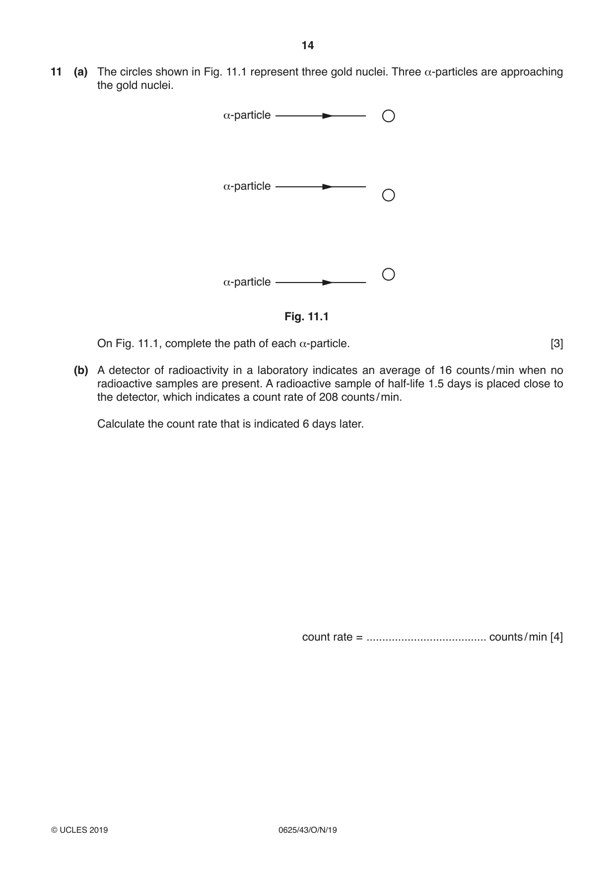 Cambridge IGCSE Physics 0625 2019 Oct/Nov Paper 4 · Variant 3 question paper, page 14 of 16