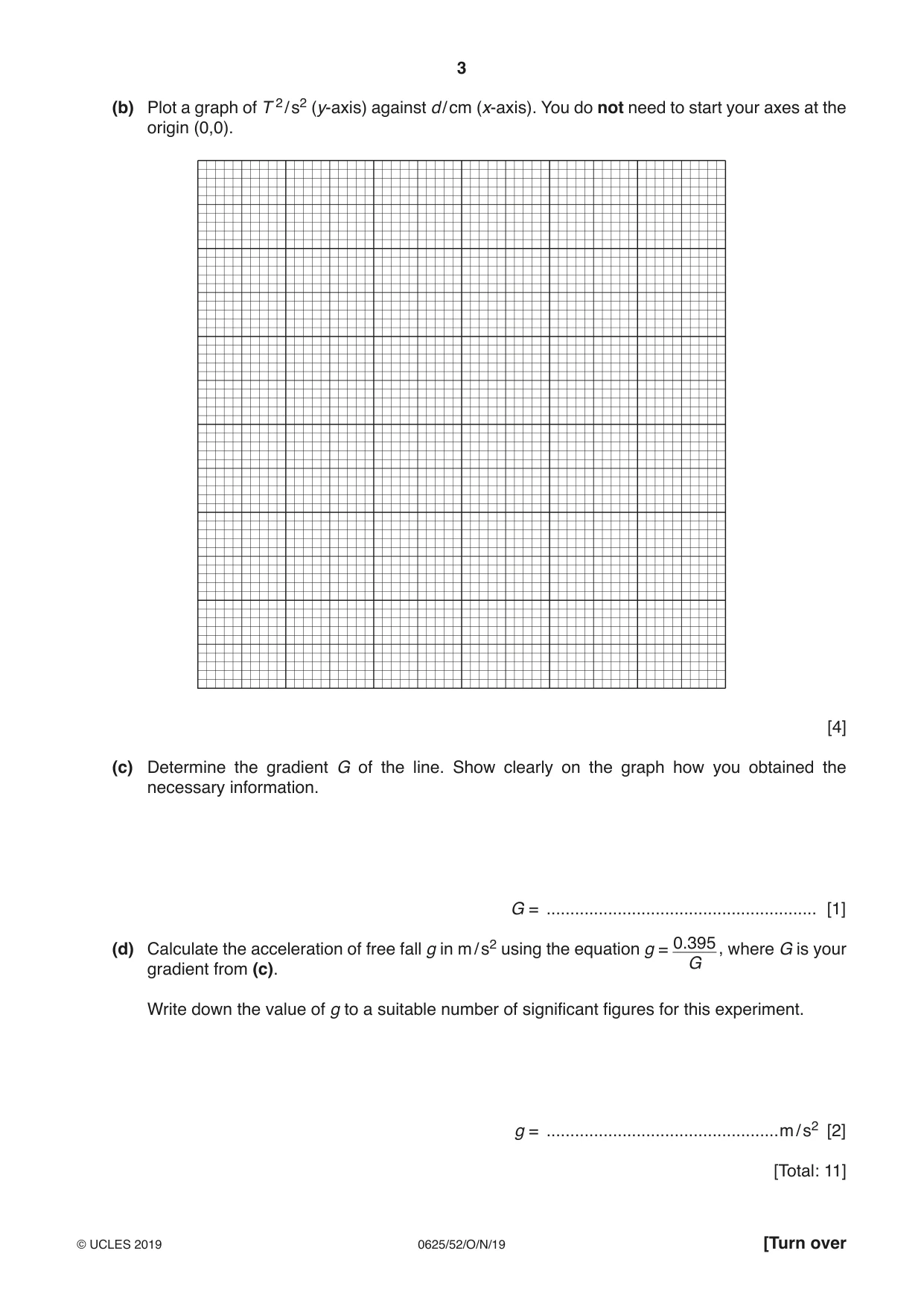 Cambridge IGCSE Physics 0625 2019 Oct/Nov Paper 5 · Variant 2 question paper, page 3 of 12