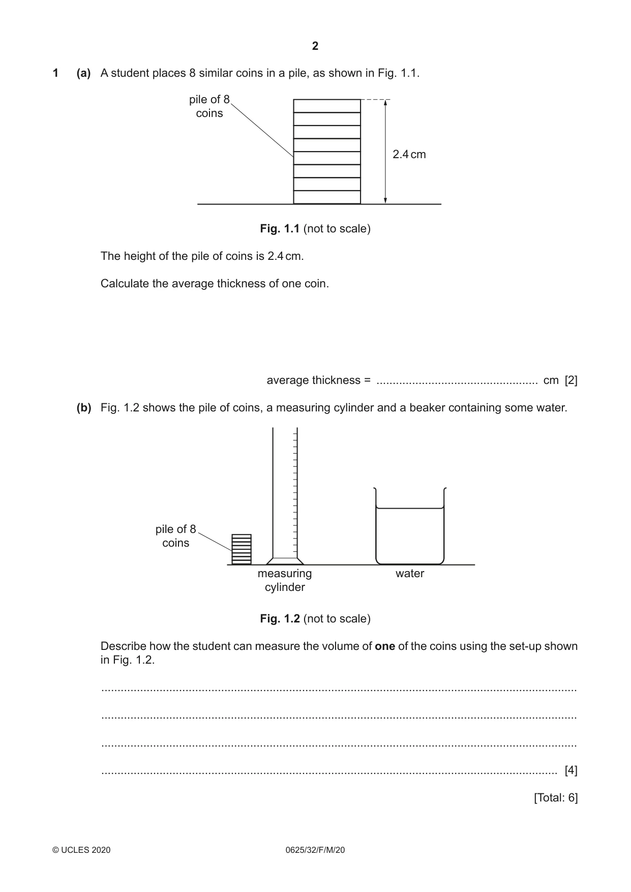 Cambridge IGCSE Physics 0625 2020 Feb/March Paper 3 · Variant 2 question paper, page 2 of 16