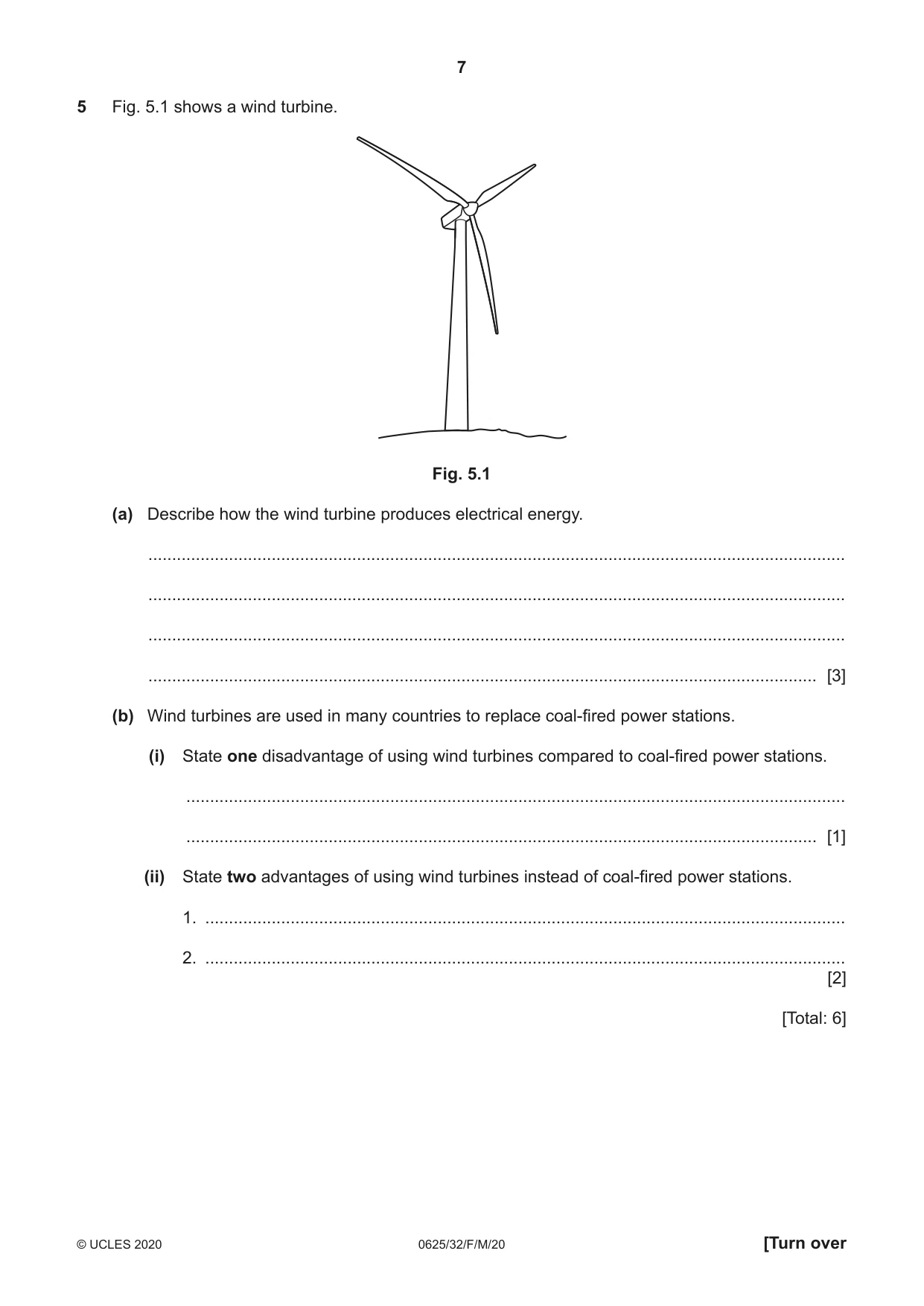 Cambridge IGCSE Physics 0625 2020 Feb/March Paper 3 · Variant 2 question paper, page 7 of 16