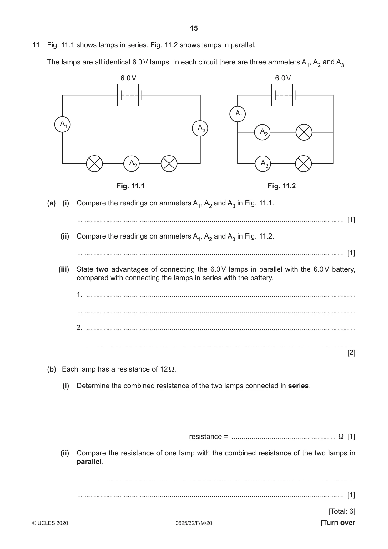 Cambridge IGCSE Physics 0625 2020 Feb/March Paper 3 · Variant 2 question paper, page 15 of 16