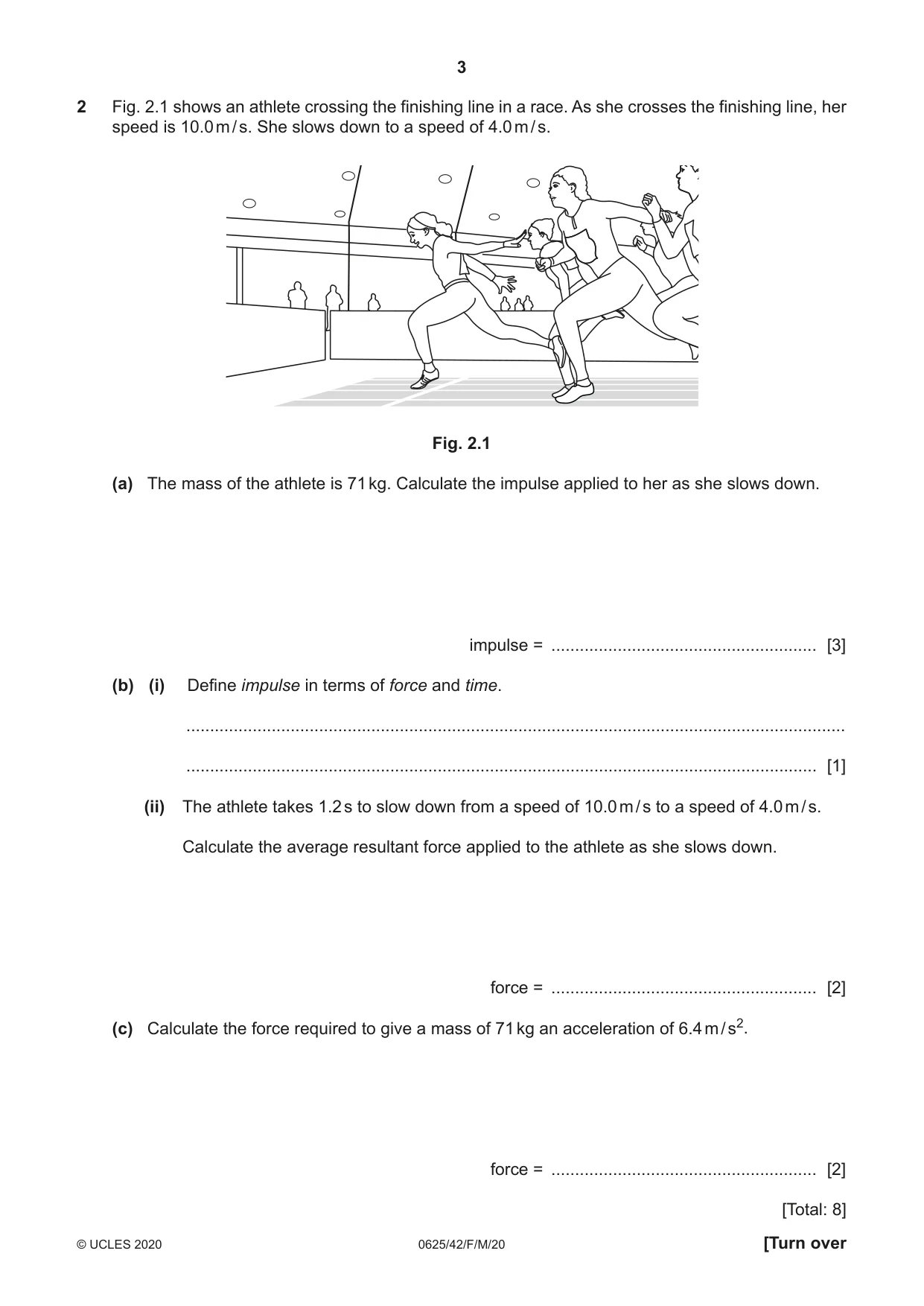 Cambridge IGCSE Physics 0625 2020 Feb/March Paper 4 · Variant 2 question paper, page 3 of 16