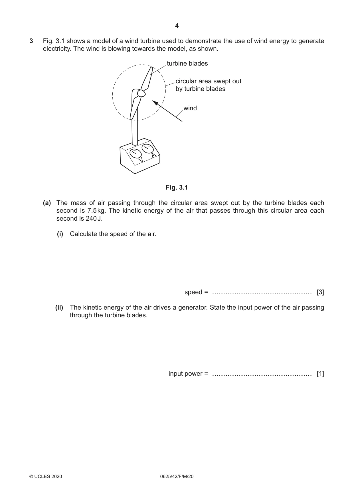 Cambridge IGCSE Physics 0625 2020 Feb/March Paper 4 · Variant 2 question paper, page 4 of 16