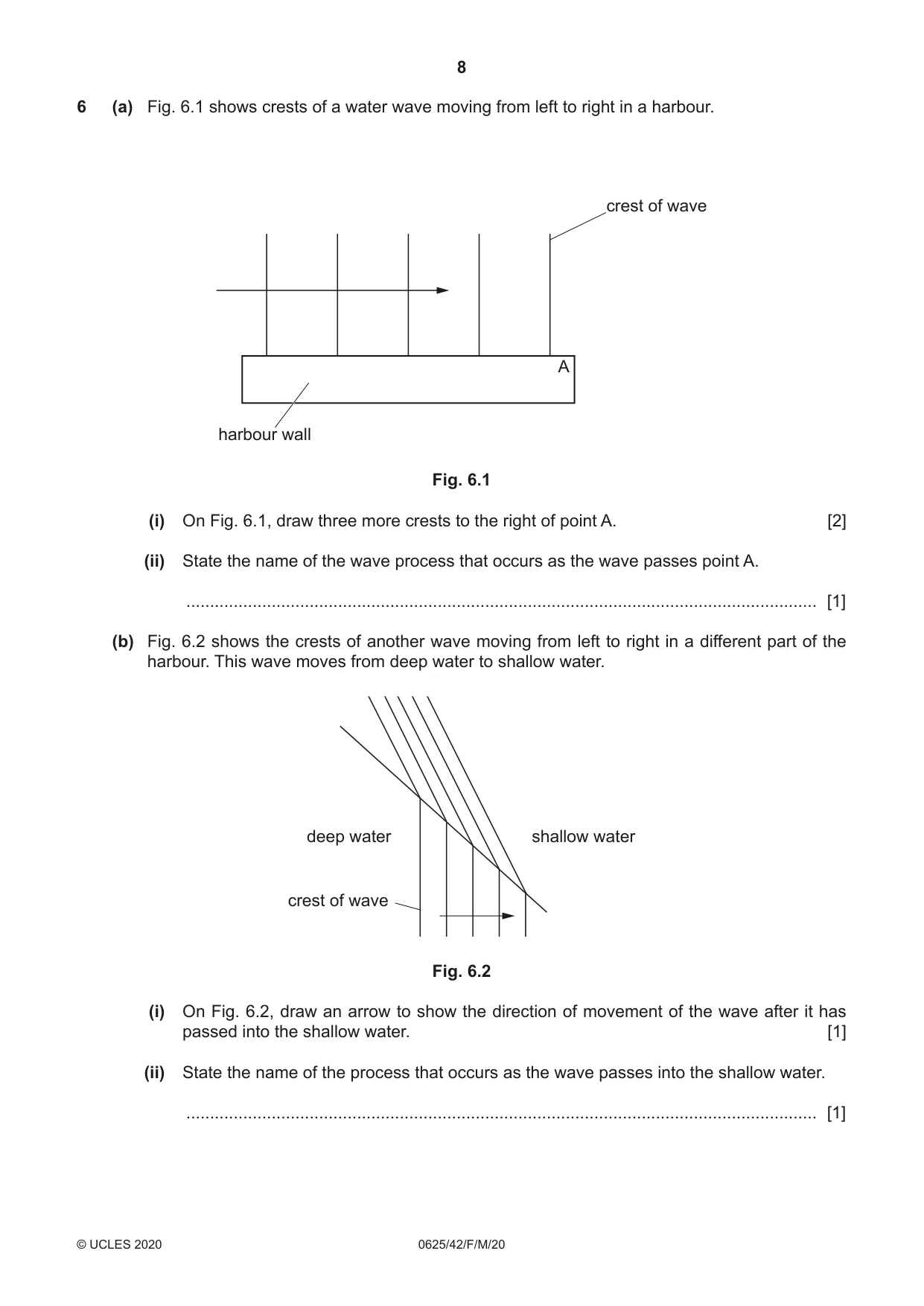 Cambridge IGCSE Physics 0625 2020 Feb/March Paper 4 · Variant 2 question paper, page 8 of 16