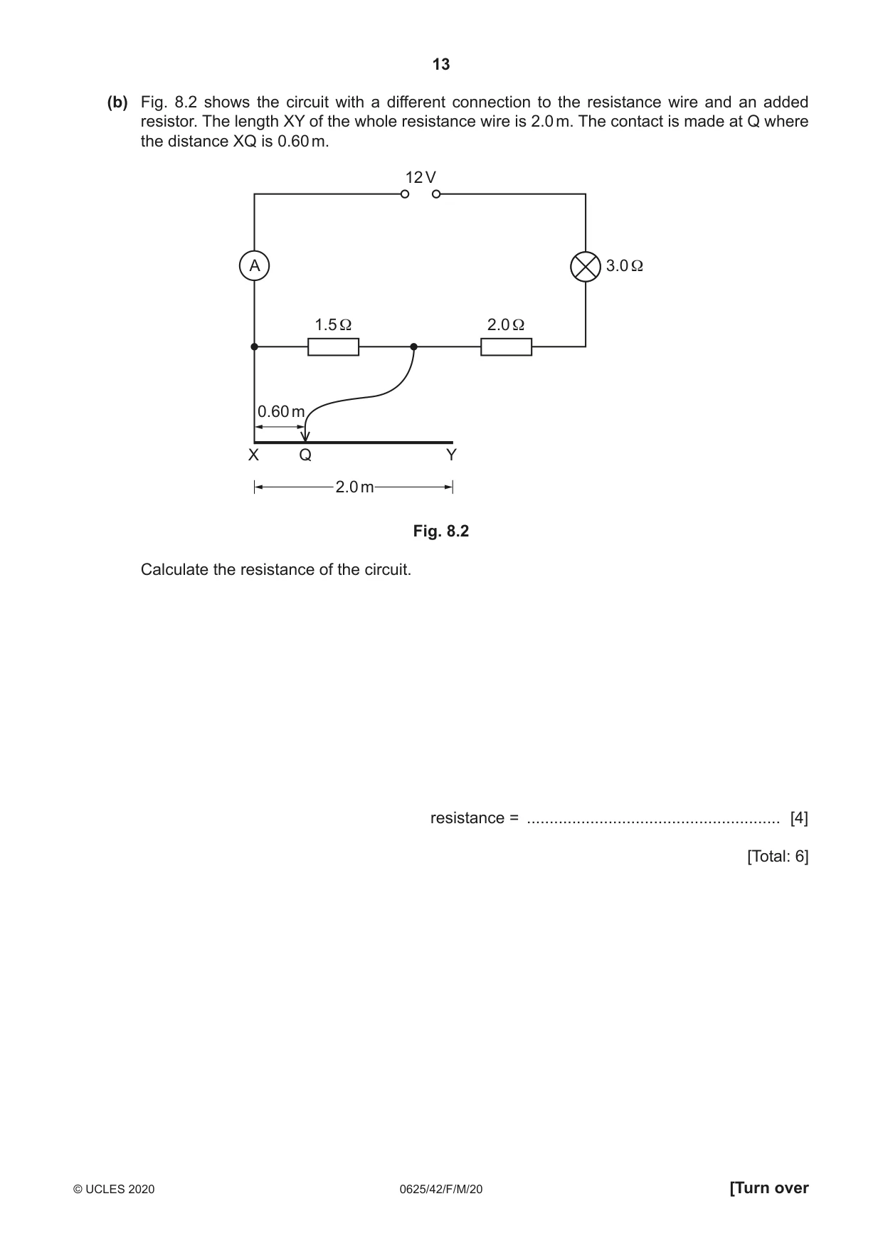 Cambridge IGCSE Physics 0625 2020 Feb/March Paper 4 · Variant 2 question paper, page 13 of 16