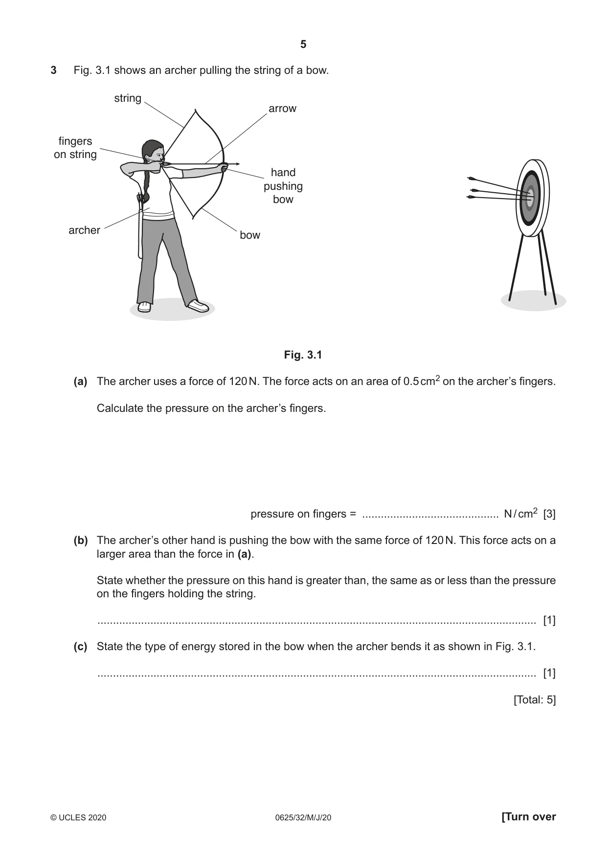 Cambridge IGCSE Physics 0625 2020 May/June Paper 3 · Variant 2 question paper, page 5 of 16