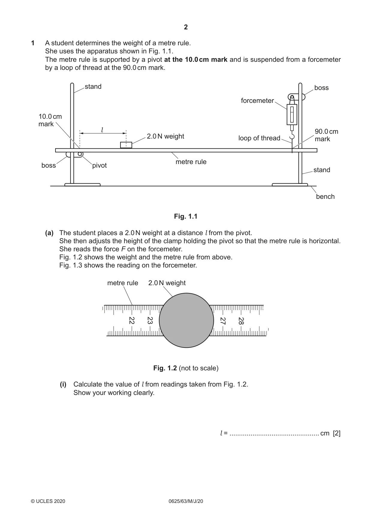 Cambridge IGCSE Physics 0625 2020 May/June Paper 6 · Variant 3 question paper, page 2 of 16