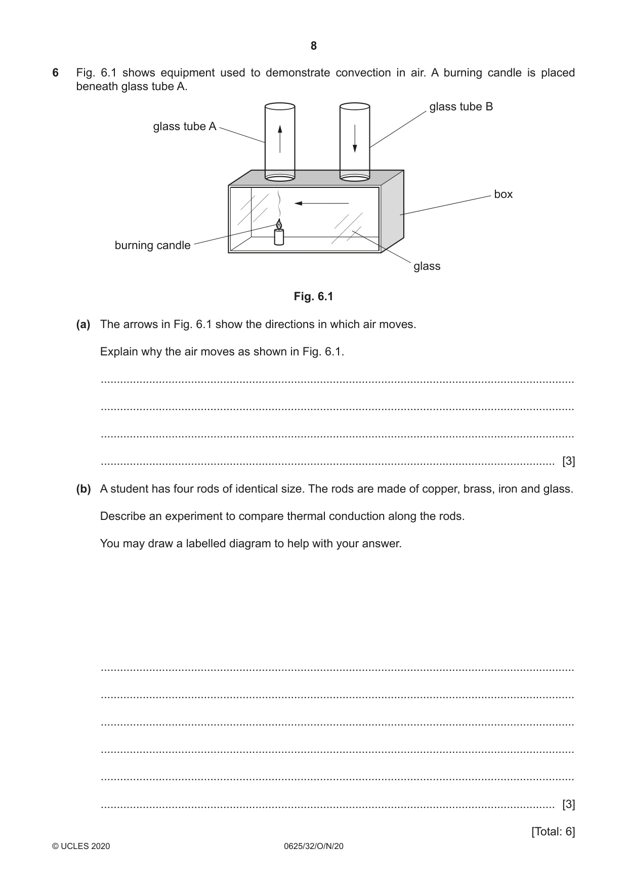 Cambridge IGCSE Physics 0625 2020 Oct/Nov Paper 3 · Variant 2 question paper, page 8 of 16