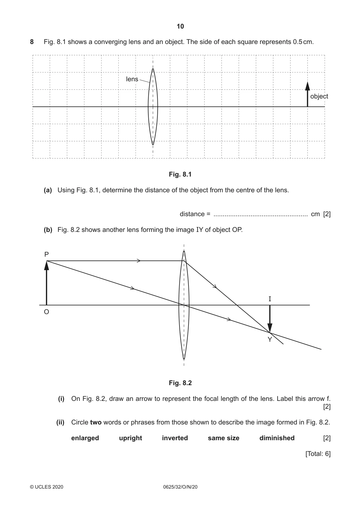 Cambridge IGCSE Physics 0625 2020 Oct/Nov Paper 3 · Variant 2 question paper, page 10 of 16