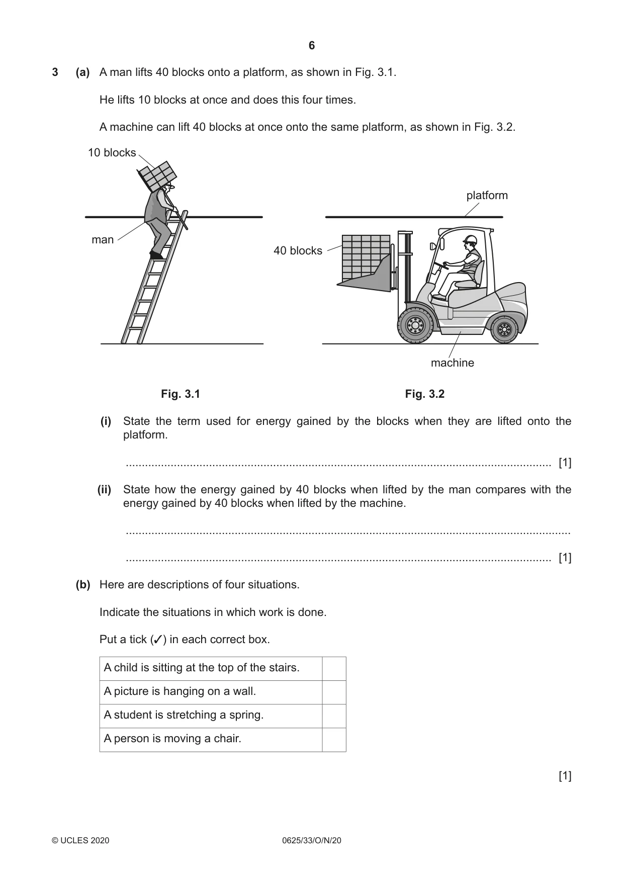Cambridge IGCSE Physics 0625 2020 Oct/Nov Paper 3 · Variant 3 question paper, page 6 of 20