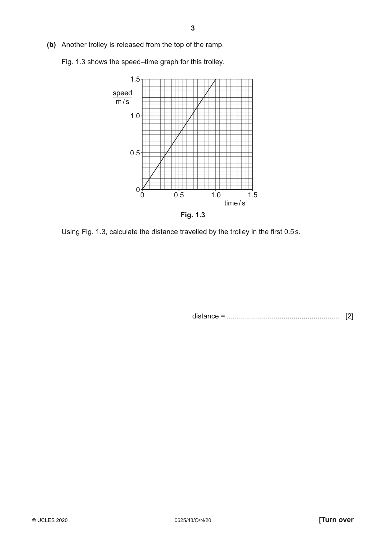 Cambridge IGCSE Physics 0625 2020 Oct/Nov Paper 4 · Variant 3 question paper, page 3 of 20