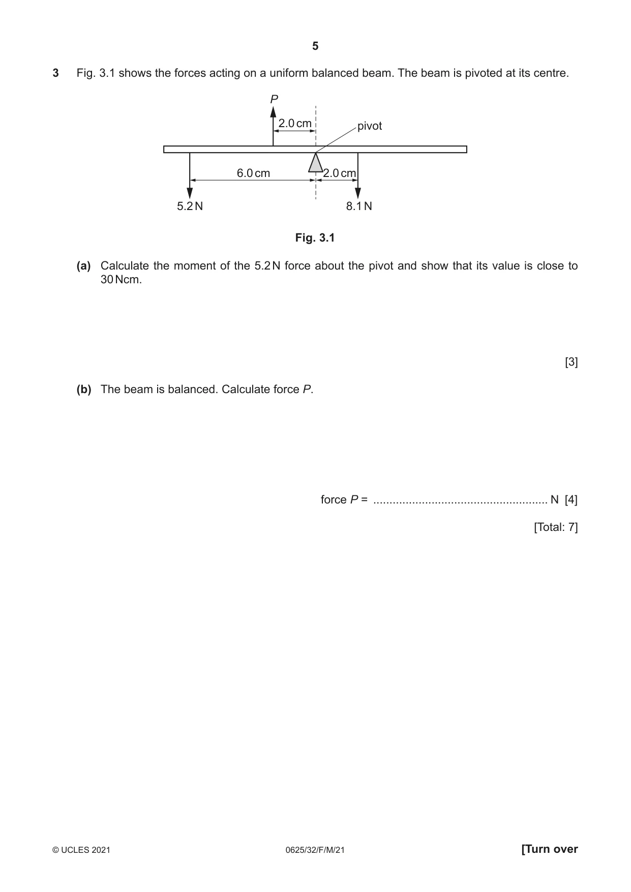 Cambridge IGCSE Physics 0625 2021 Feb/March Paper 3 · Variant 2 question paper, page 5 of 16