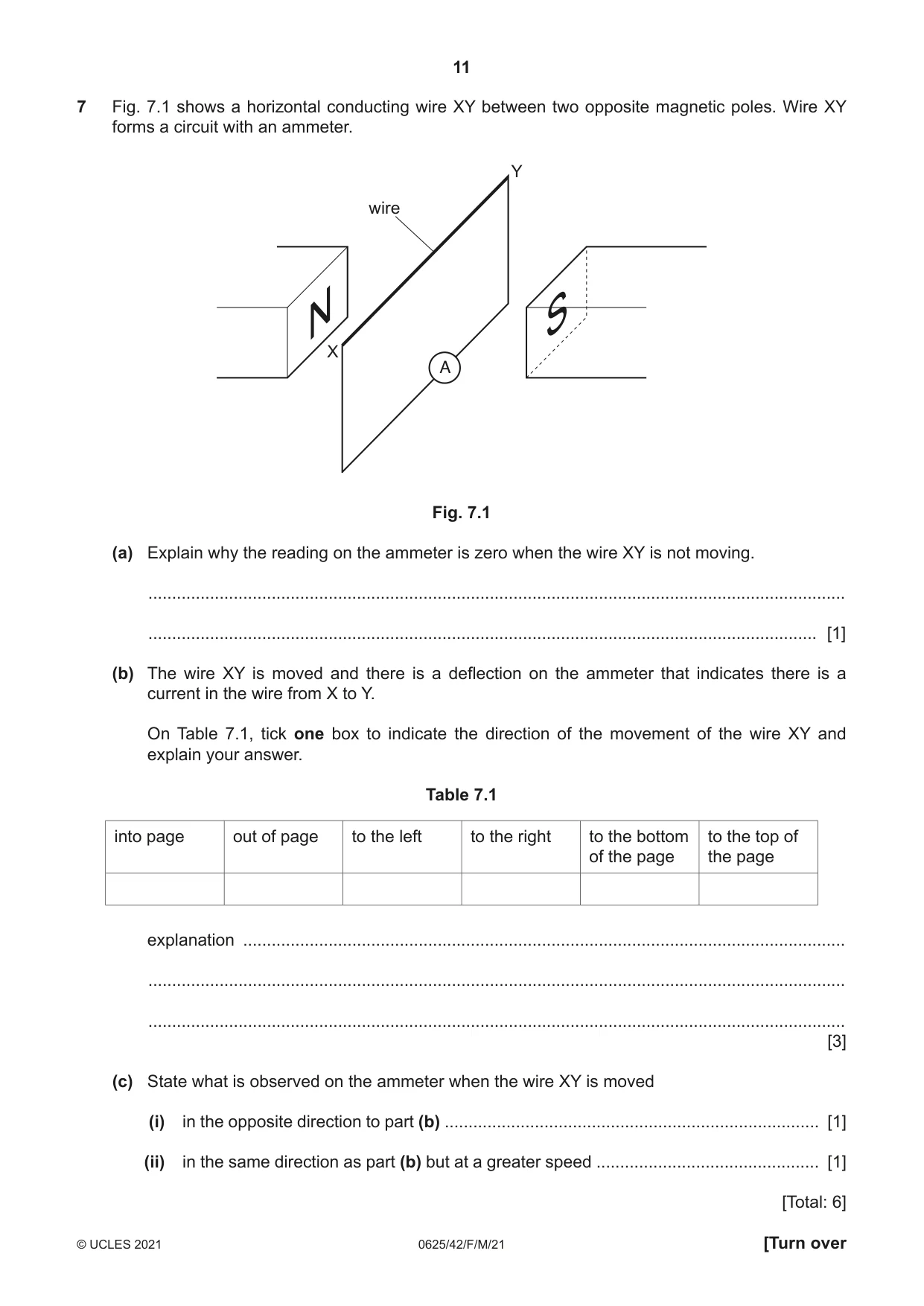 Cambridge IGCSE Physics 0625 2021 Feb/March Paper 4 · Variant 2 question paper, page 11 of 16