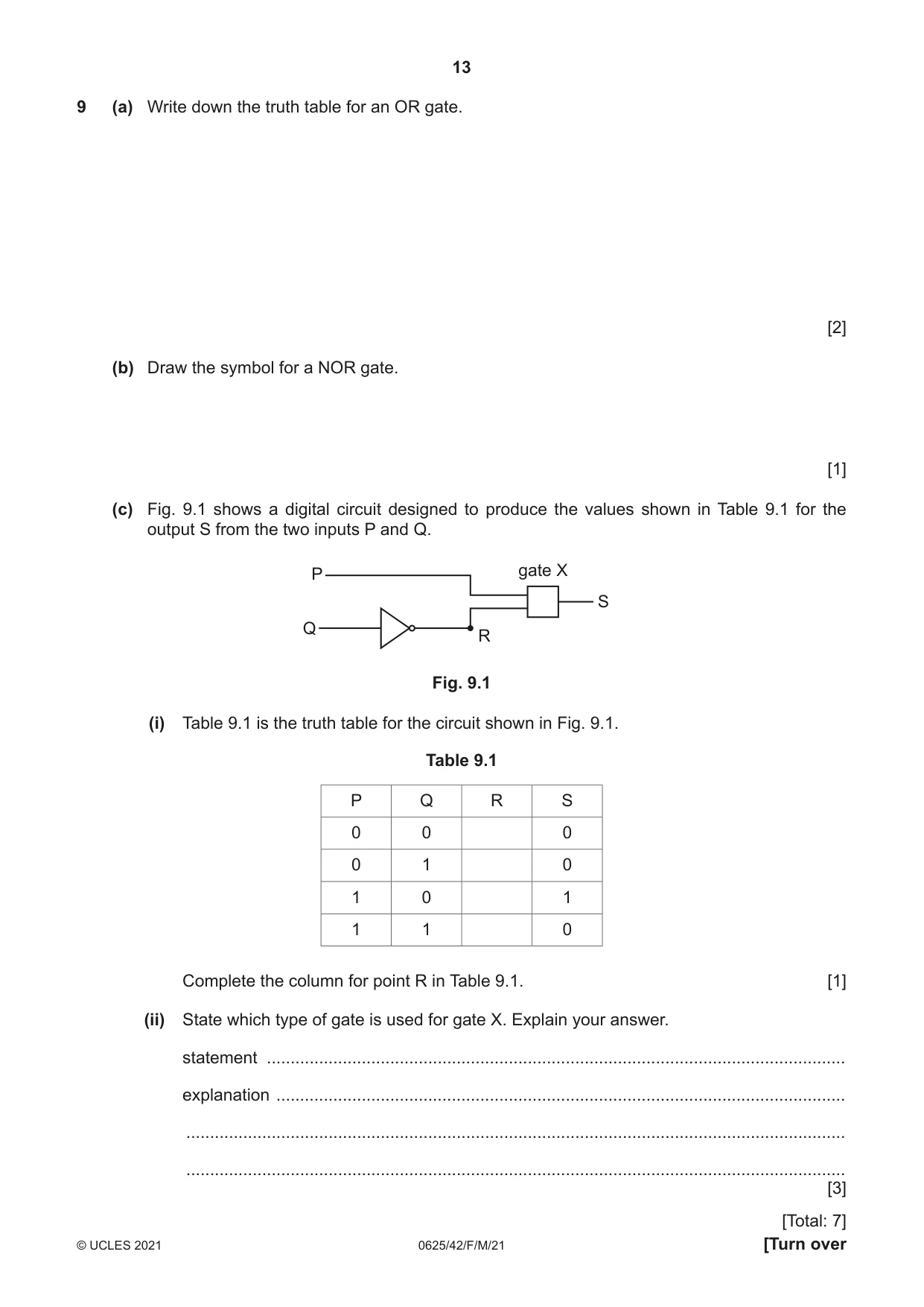 Cambridge IGCSE Physics 0625 2021 Feb/March Paper 4 · Variant 2 question paper, page 13 of 16