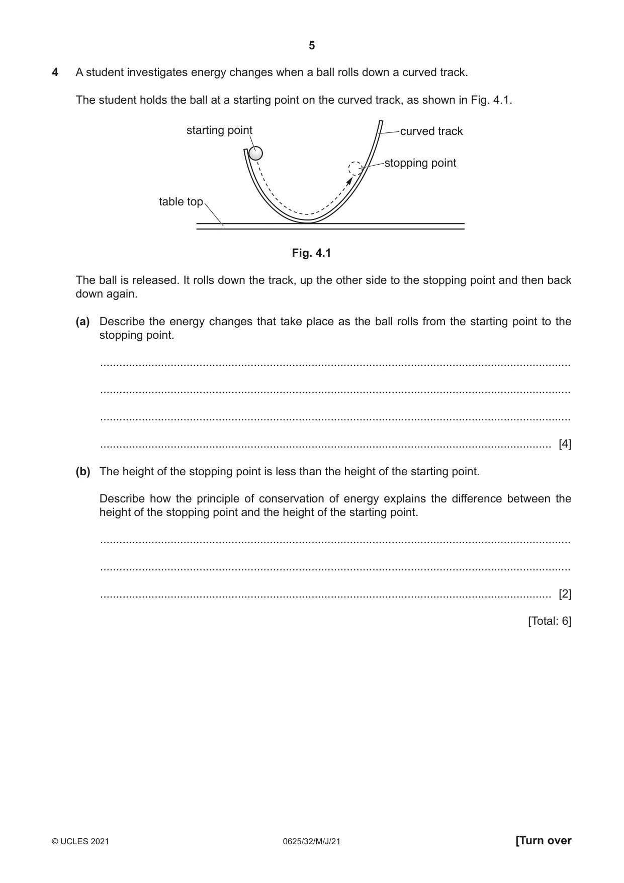Cambridge IGCSE Physics 0625 2021 May/June Paper 3 · Variant 2 question paper, page 5 of 16