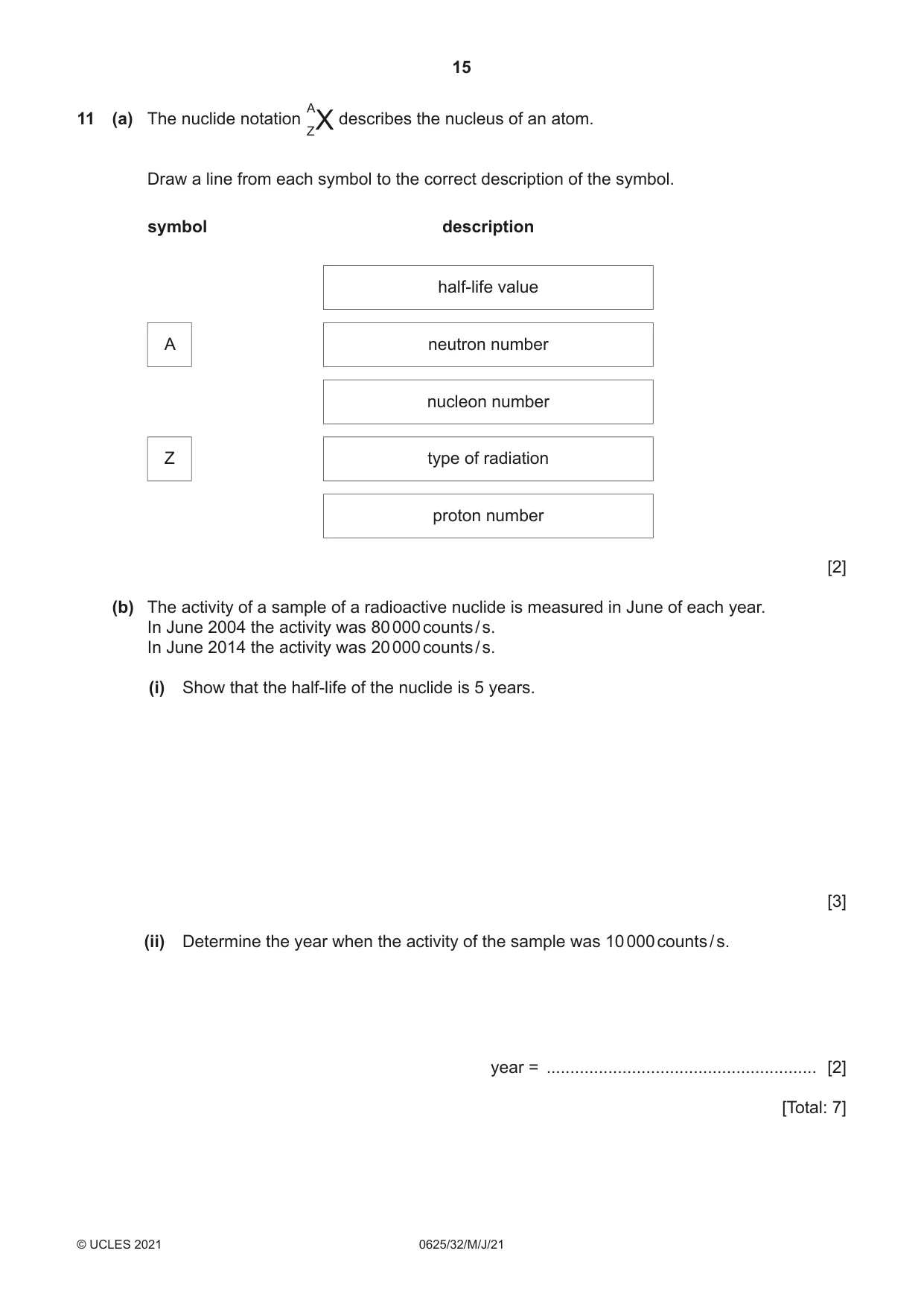 Cambridge IGCSE Physics 0625 2021 May/June Paper 3 · Variant 2 question paper, page 15 of 16