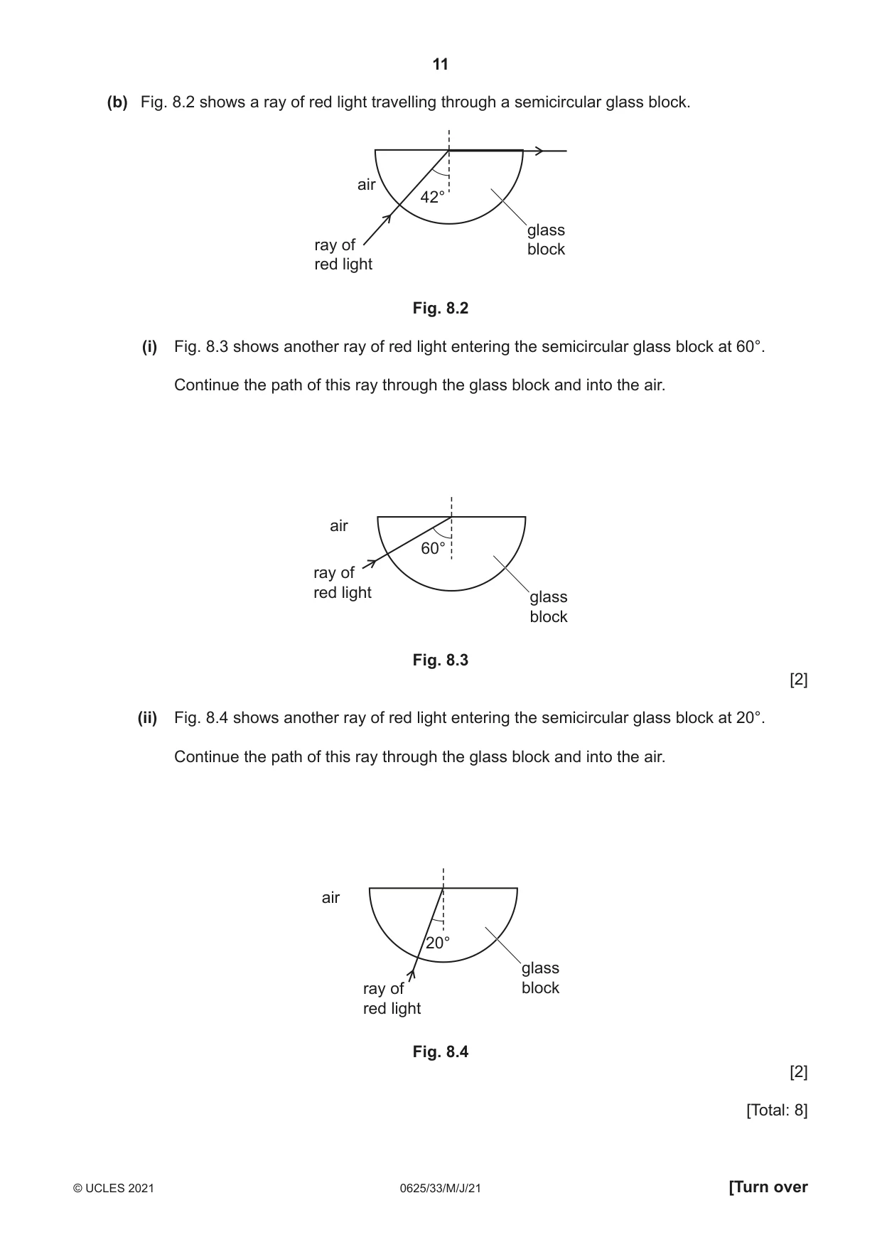 Cambridge IGCSE Physics 0625 2021 May/June Paper 3 · Variant 3 question paper, page 11 of 16