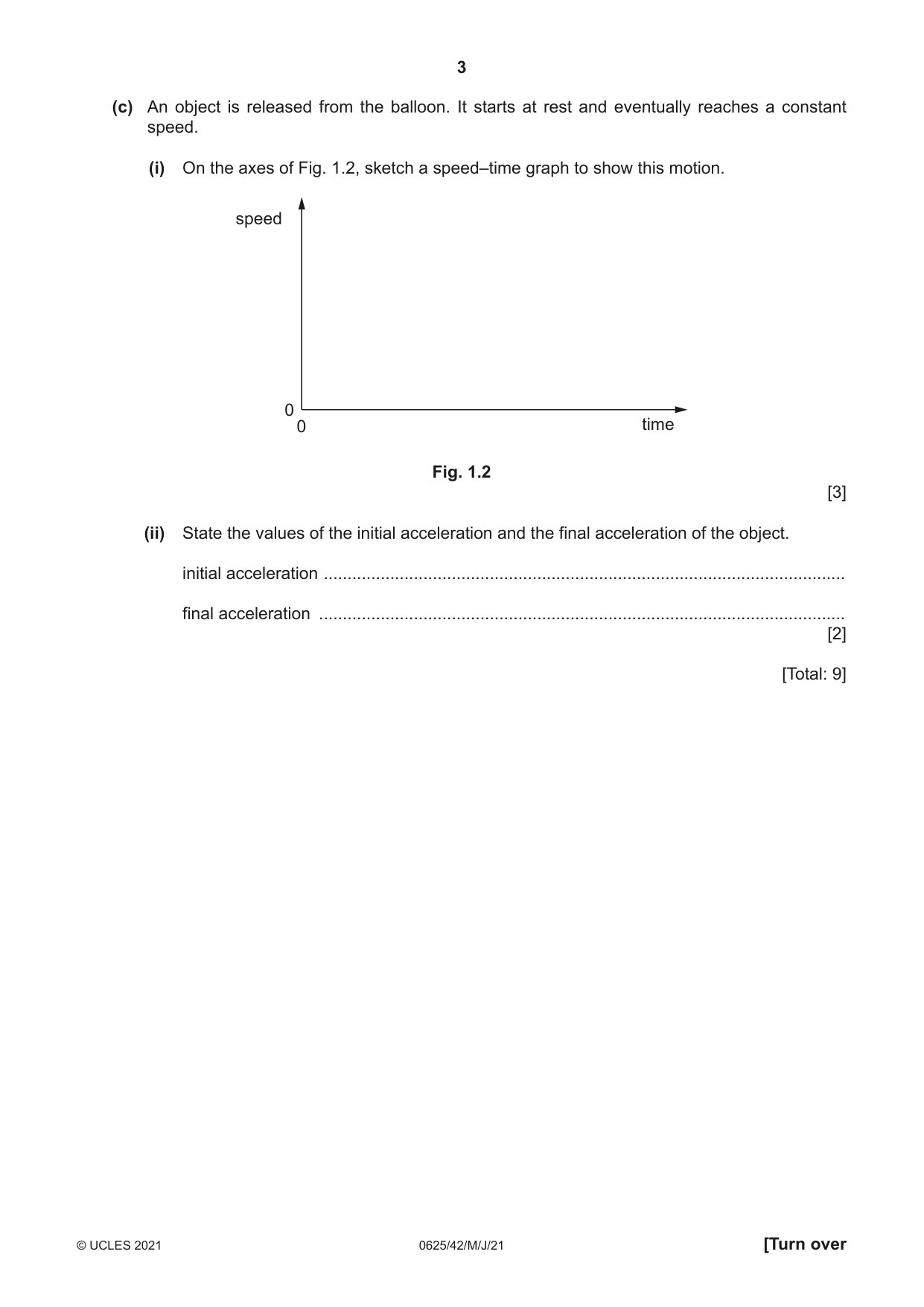 Cambridge IGCSE Physics 0625 2021 May/June Paper 4 · Variant 2 question paper, page 3 of 16