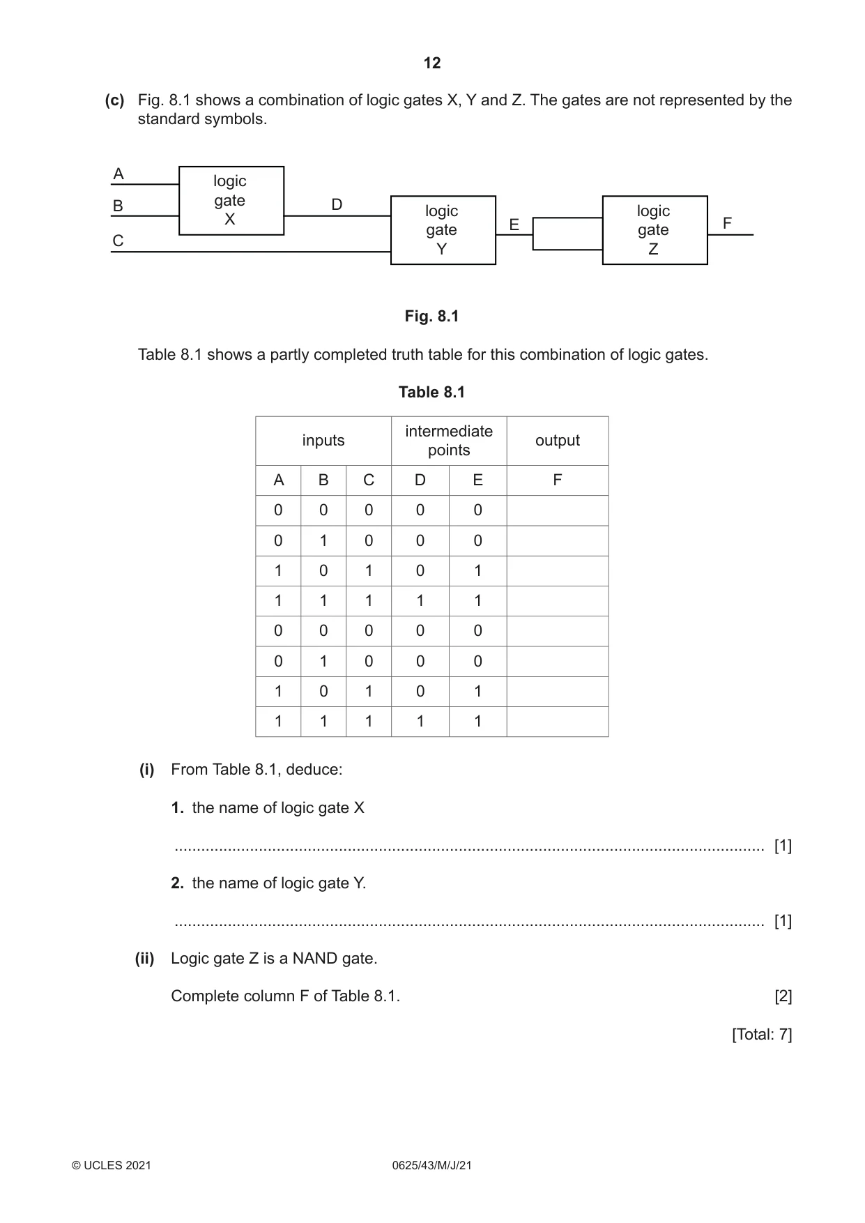 Cambridge IGCSE Physics 0625 2021 May/June Paper 4 · Variant 3 question paper, page 12 of 16