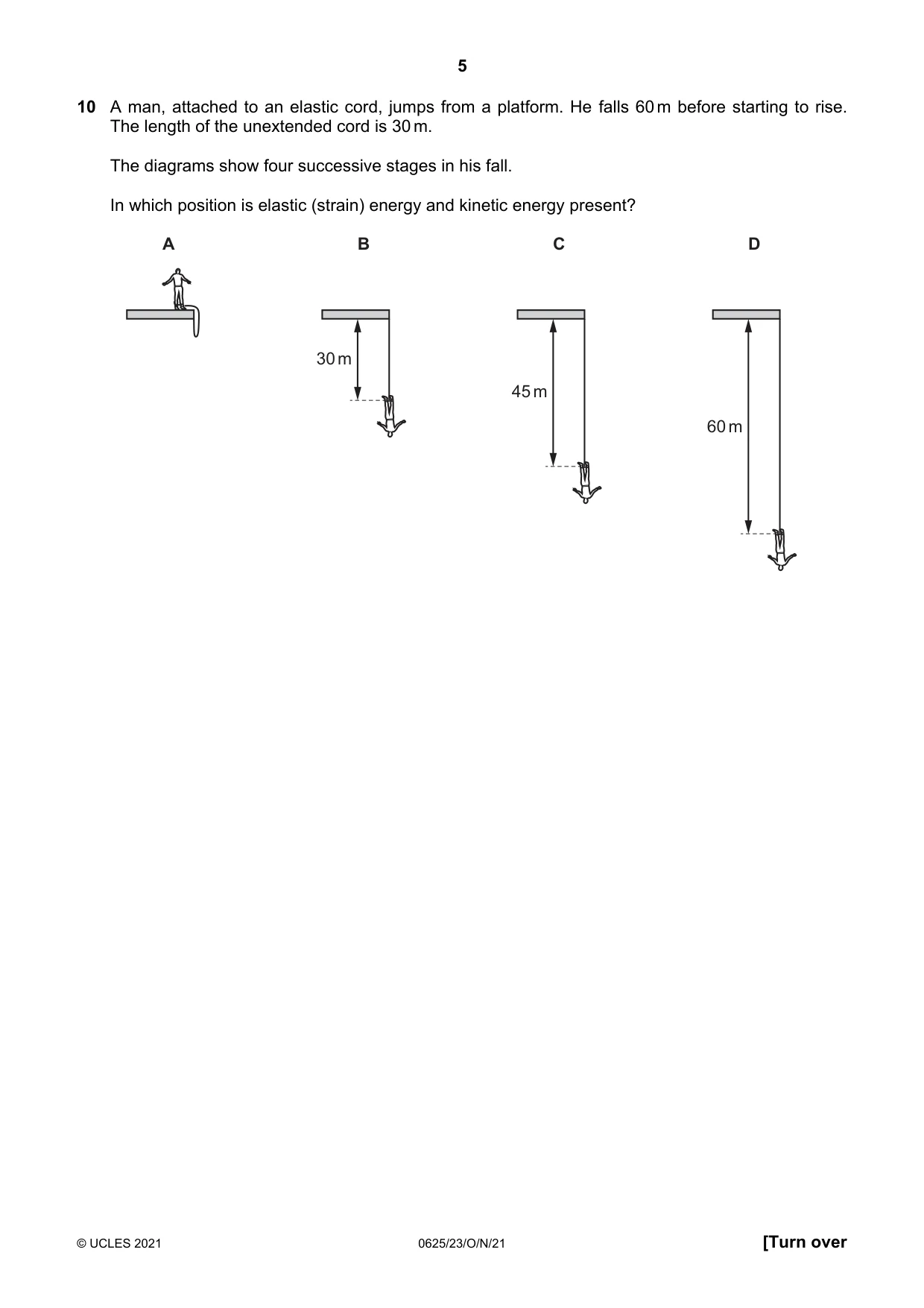 Cambridge IGCSE Physics 0625 2021 Oct/Nov Paper 2 · Variant 3 question paper, page 5 of 20