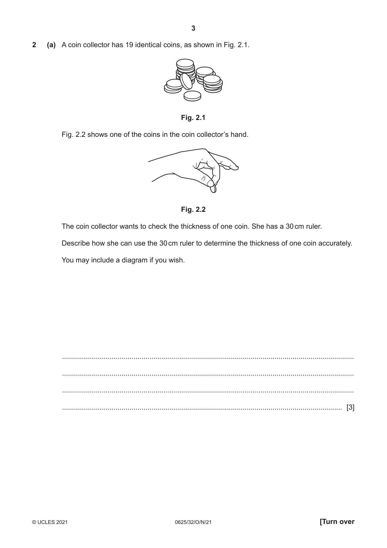 Cambridge IGCSE Physics 0625 2021 Oct/Nov Paper 3 · Variant 2 question paper, page 3 of 20