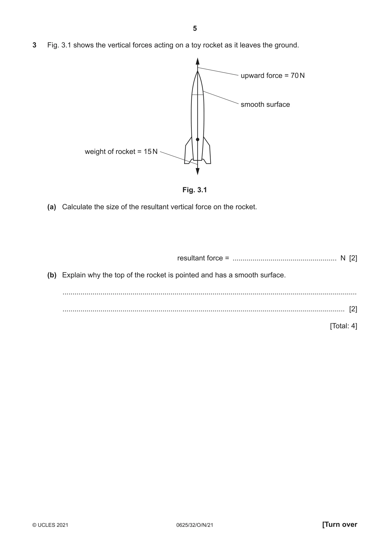 Cambridge IGCSE Physics 0625 2021 Oct/Nov Paper 3 · Variant 2 question paper, page 5 of 20
