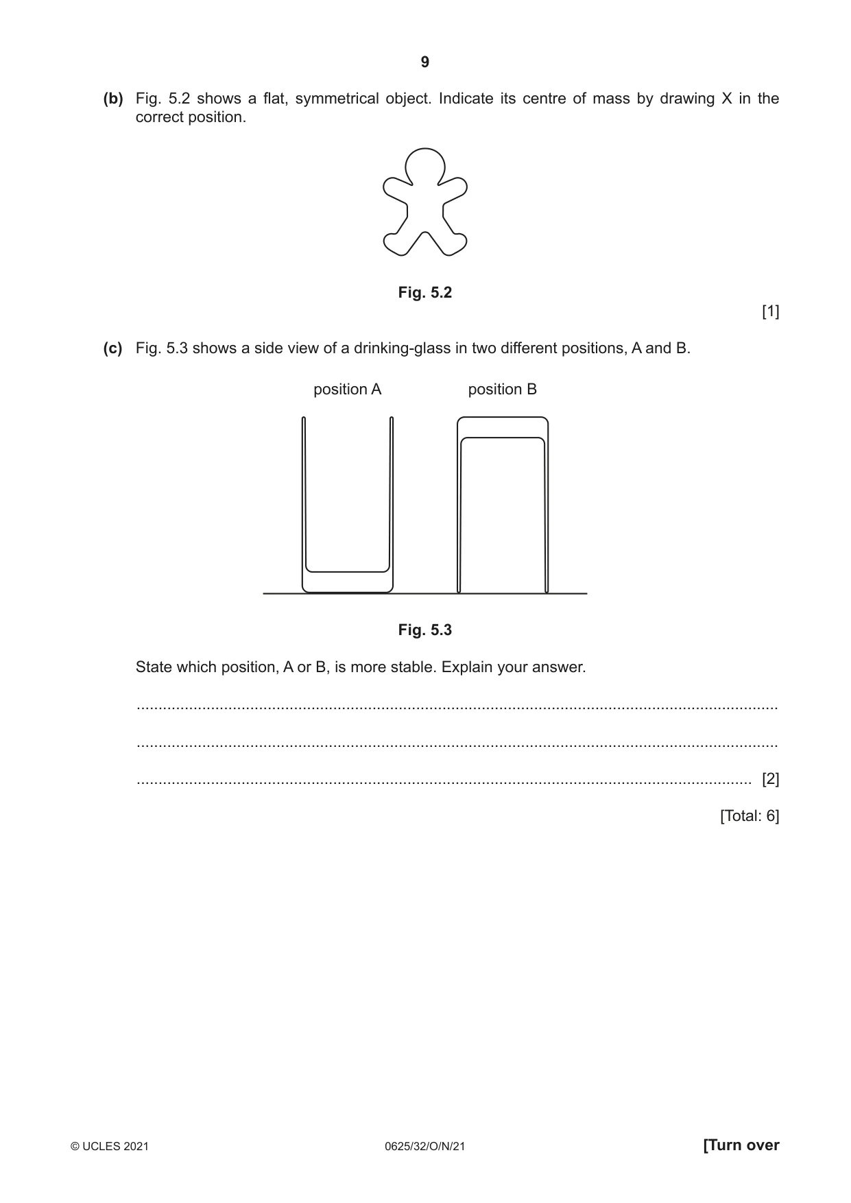 Cambridge IGCSE Physics 0625 2021 Oct/Nov Paper 3 · Variant 2 question paper, page 9 of 20