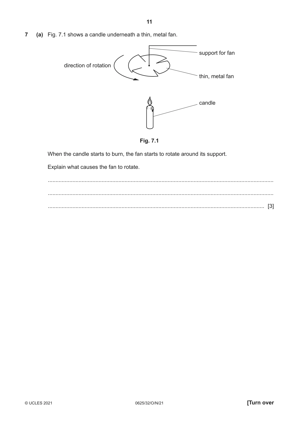 Cambridge IGCSE Physics 0625 2021 Oct/Nov Paper 3 · Variant 2 question paper, page 11 of 20