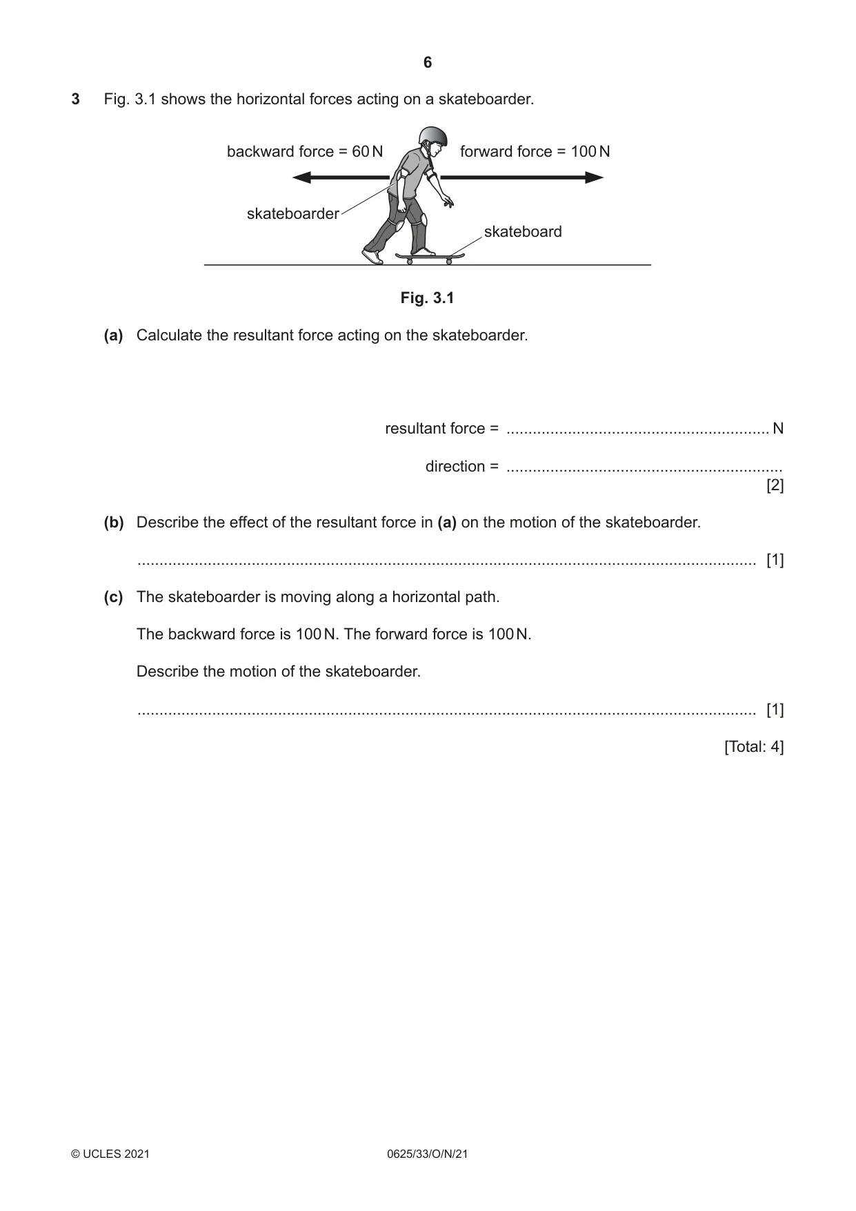 Cambridge IGCSE Physics 0625 2021 Oct/Nov Paper 3 · Variant 3 question paper, page 6 of 20